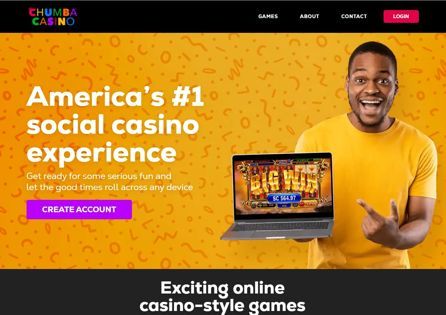 This is Chumba Casino landing page