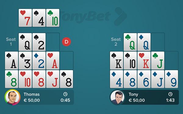 play open face chinese poker online free