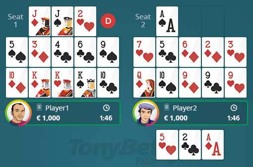 open face chinese poker pineapple online