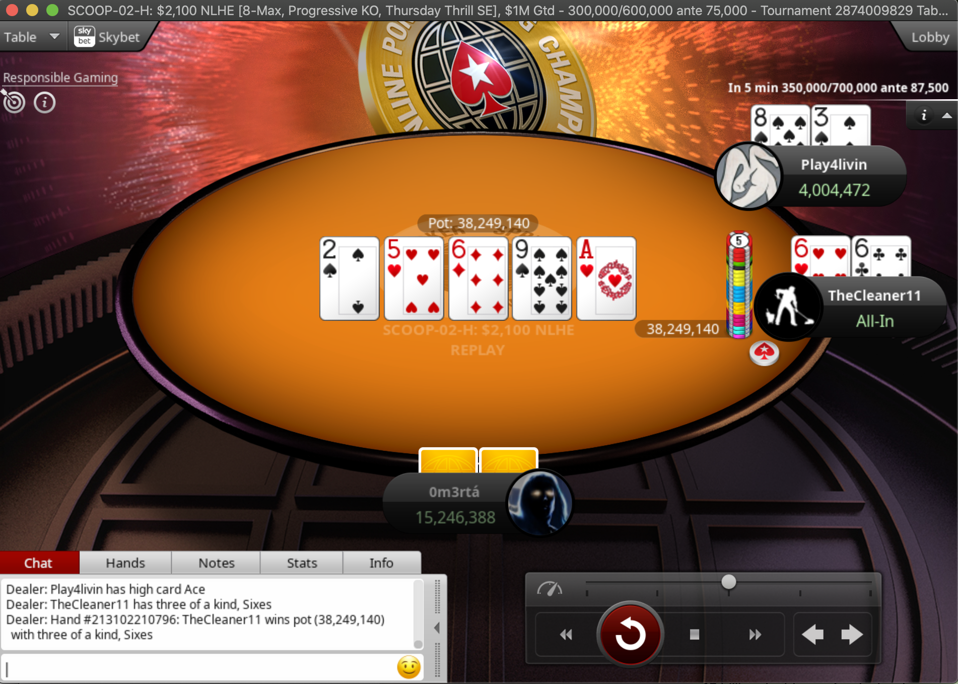 TheCleaner11 doubles through Play4livin