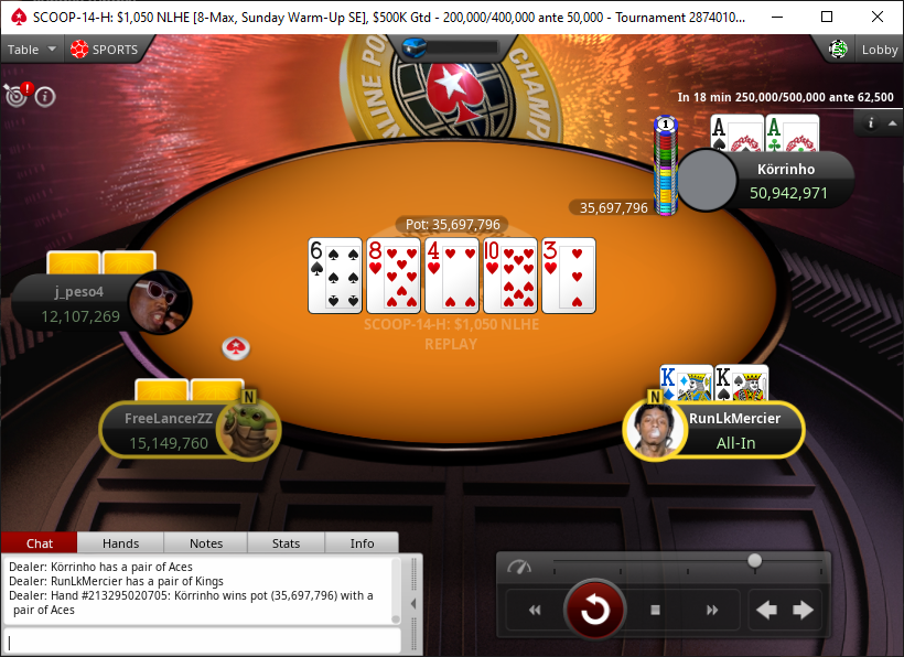 Tony "RunLkMercier" Della Sciucca Runs Kings into Aces
