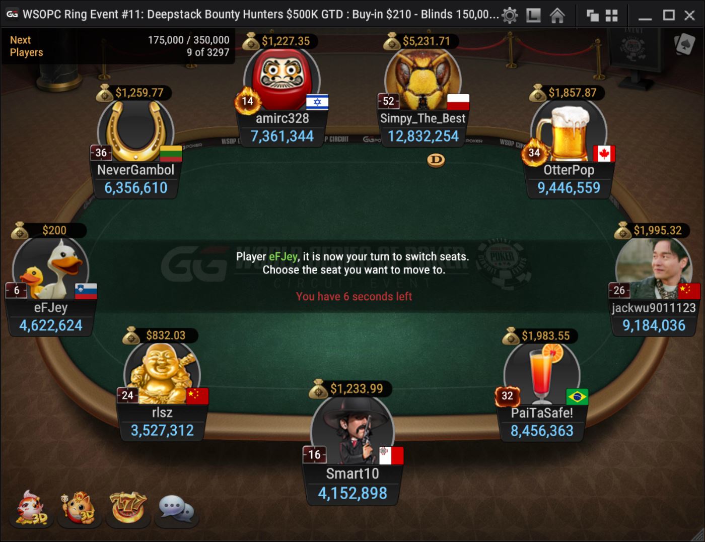 Final Table for Event #11