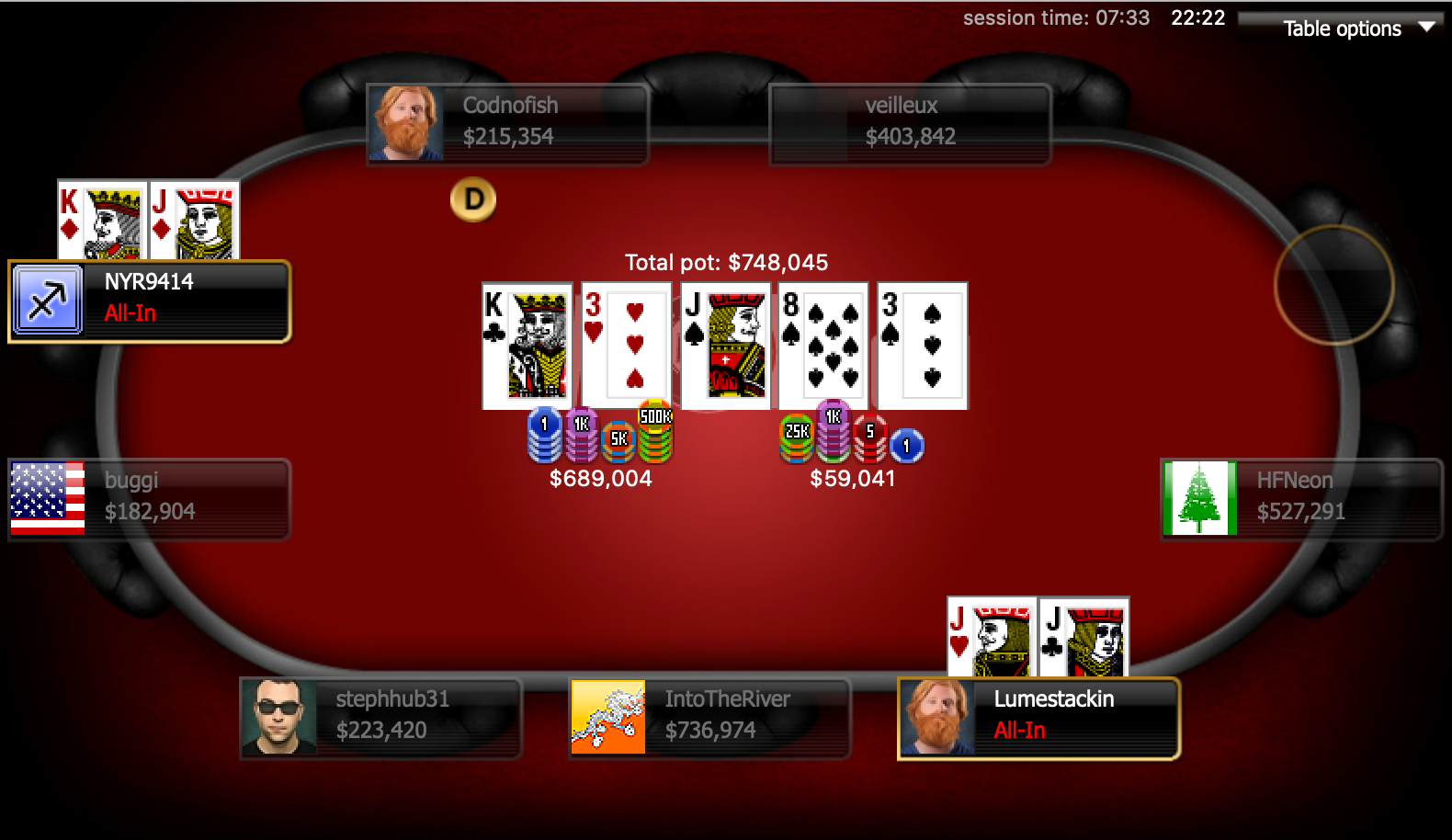 Hellmuth doubles.
