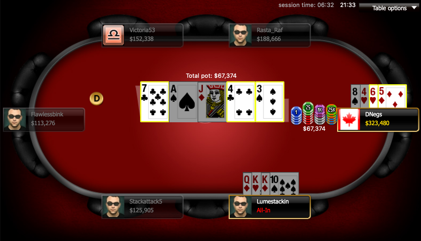 Hellmuth's final hand.