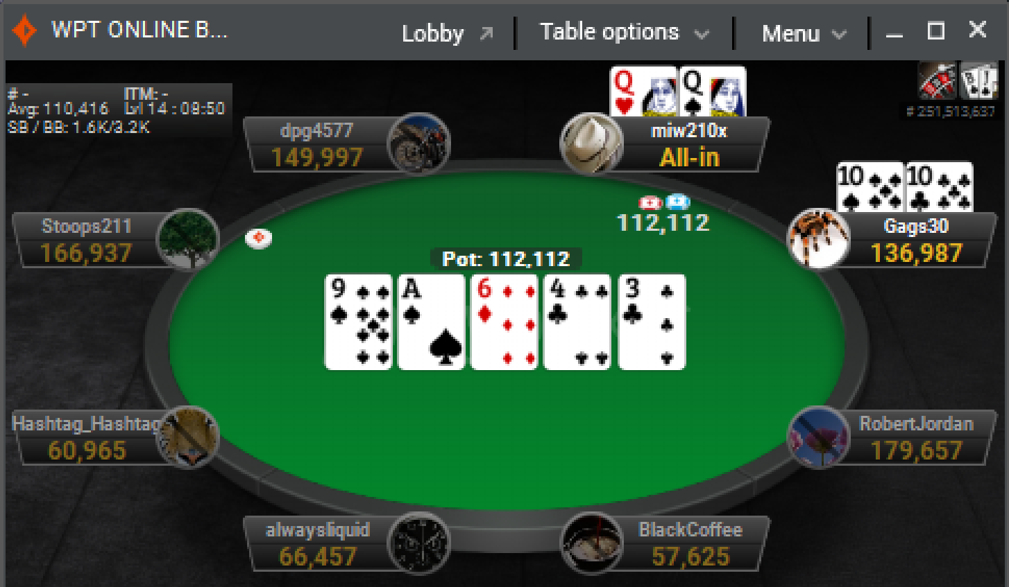 Wang Doubles Through Gagliano With Ladies