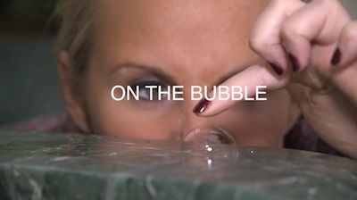 Laura Cornelius reporting "on the bubble."
