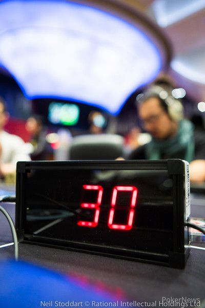 PokerStars Championship Macau shot clock