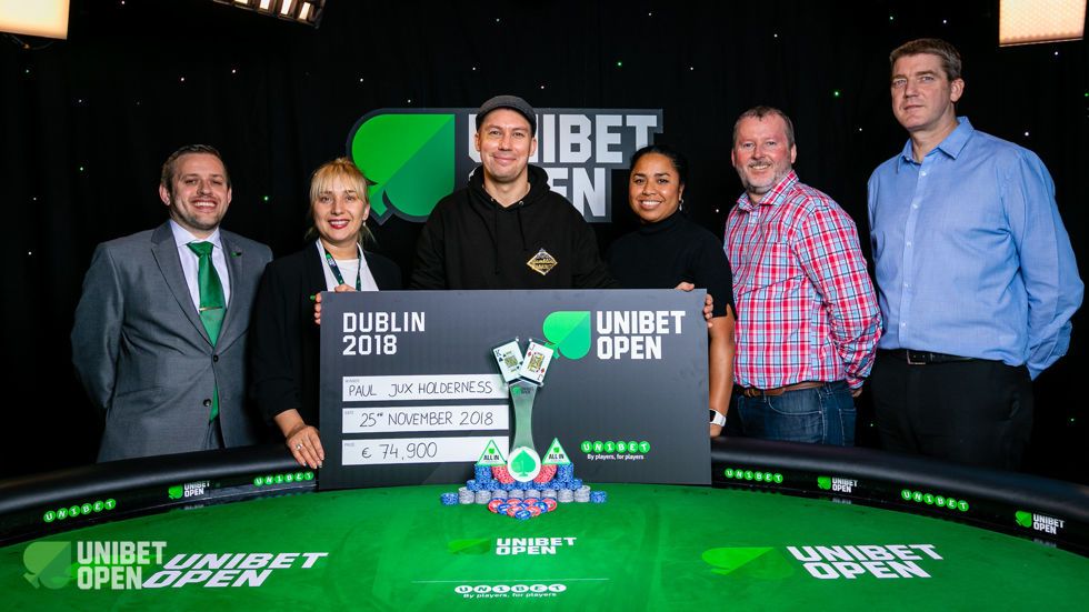 Paul Jux Holderness Wins the 2018 Unibet Open Dublin Main Event