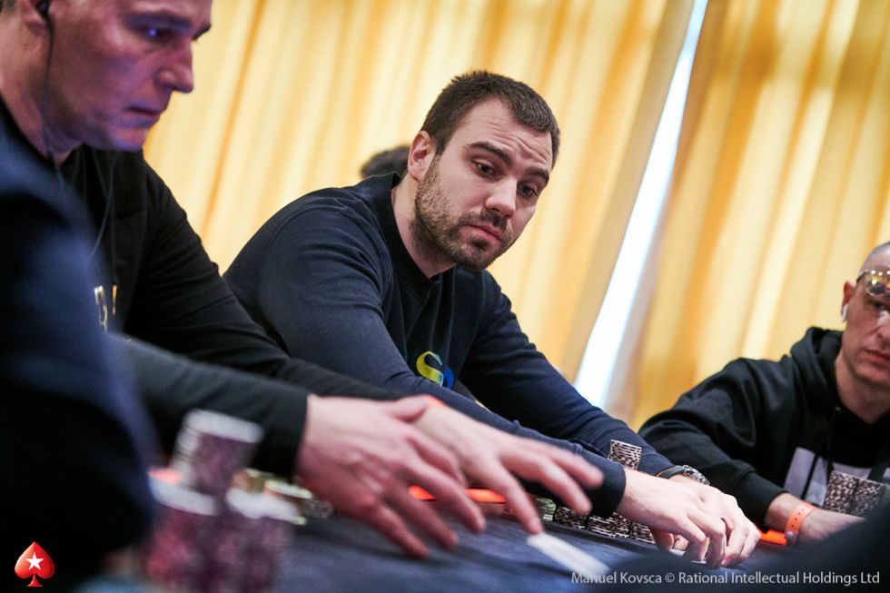 Start of Day Chip Leader Danilo Velasevic