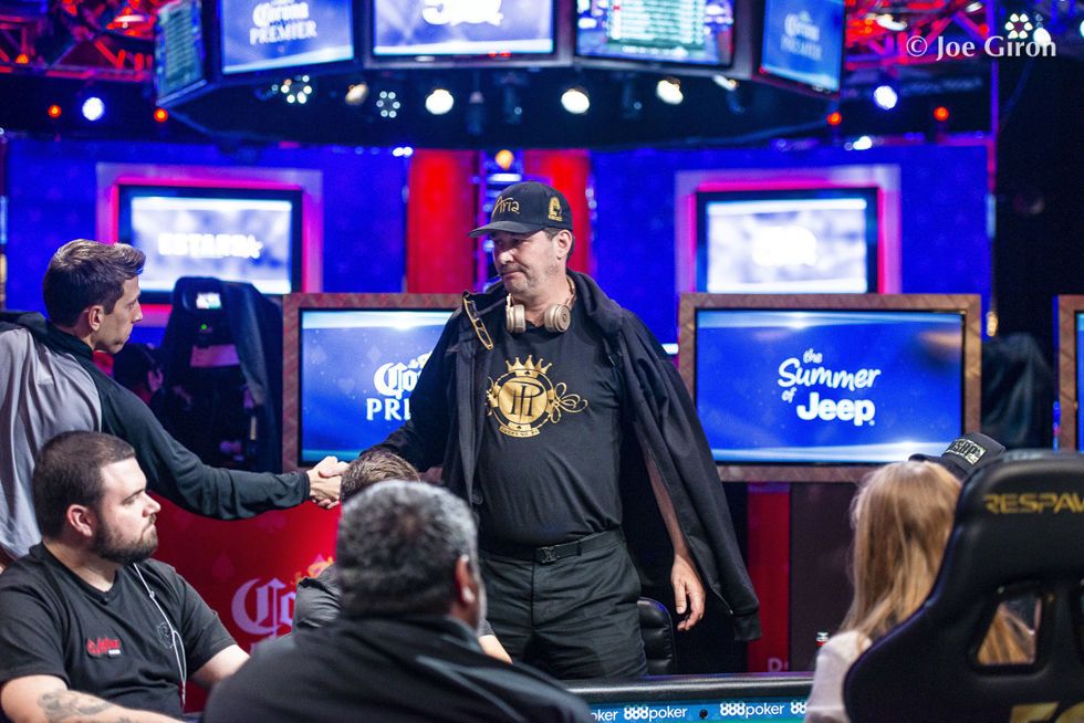 Phil Hellmuth was eliminated from the secondary feature table