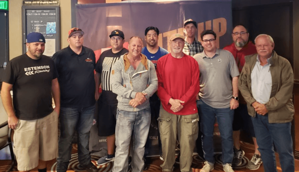 Final table of the Ante Up Winter Poker Classic Event #2