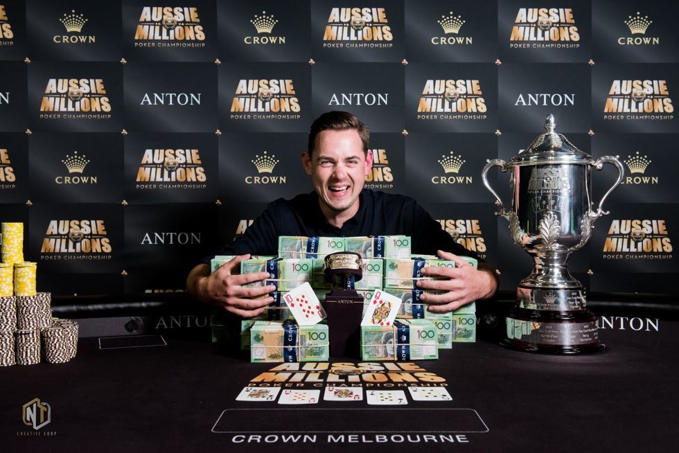 2018 AU$10,600 Main Event winner Toby Lewis