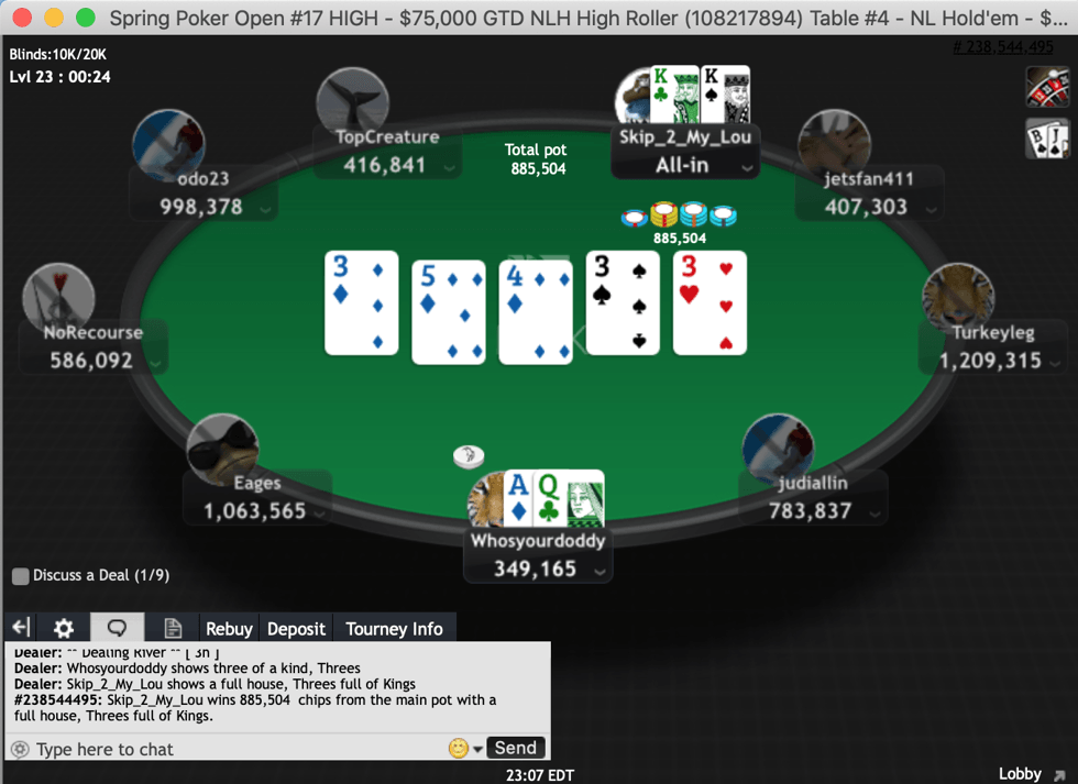 High Roller Final Table