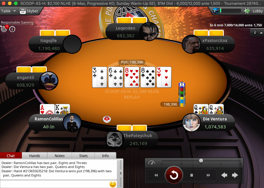 RamonColillas eliminated by Die Ventura