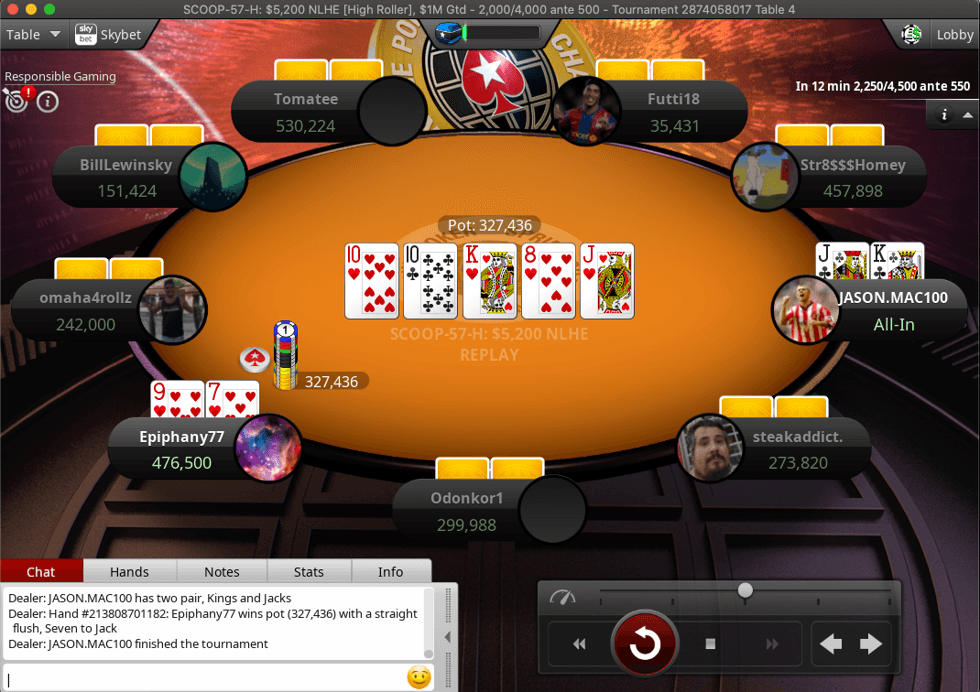Straight Flush for Epiphany77