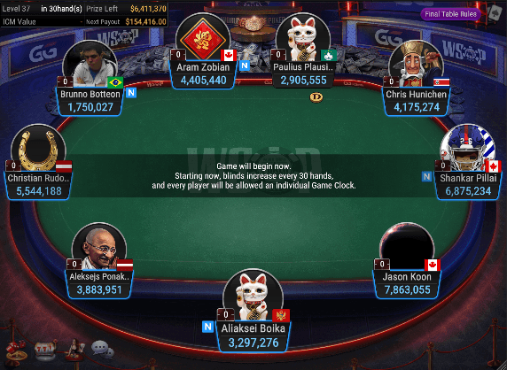 Event #70 Final Table