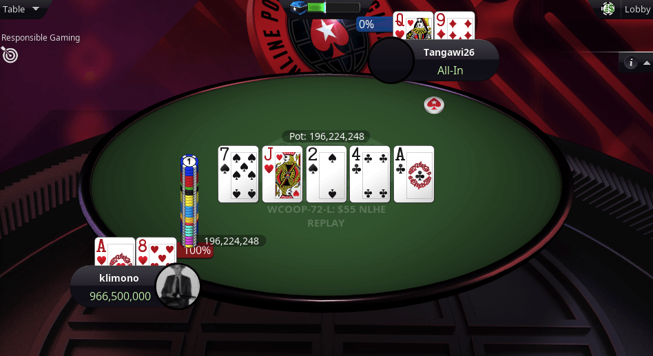 2020 WCOOP Low $55 NLHE Main Event Final Hand