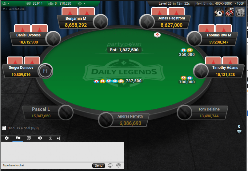 The High Roller Big Game Final Table March 14