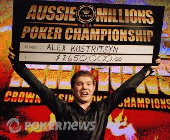 2008 Aussie Millions Main Event Champion Alexander Kostritsyn