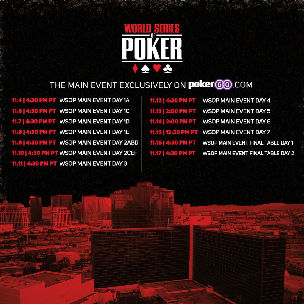 WSOP Tournaments Event Updates