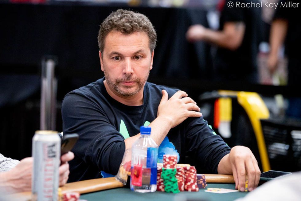 Karim Rebei bagged up the second biggest stack on Day 2abc