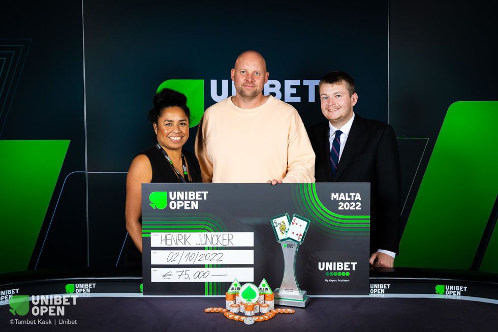 Henrik Juncker Wins the 2022 Unibet Open Malta Main Event 