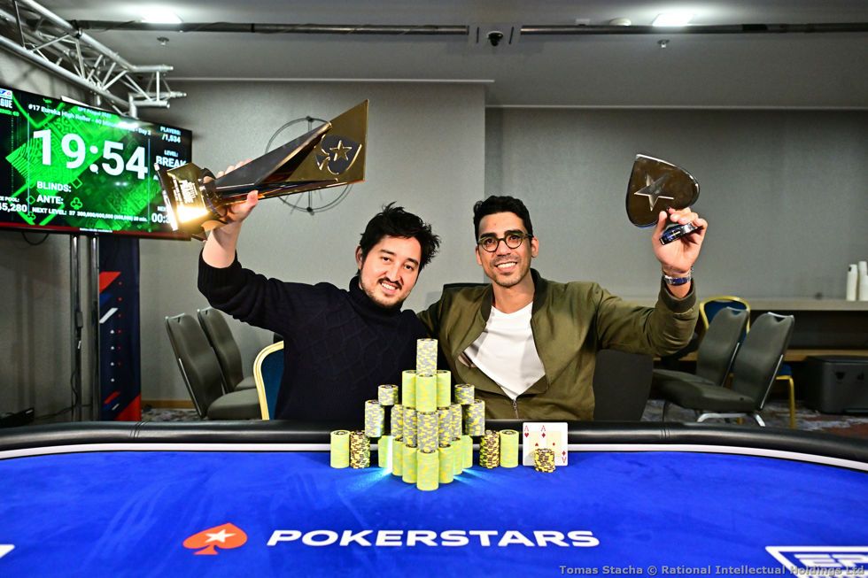 2022 EPT Prague 50,000 EPT Super High Roller Champion Rodrigo Seiji and Sixth-Place Finisher Pablo Brito Silva