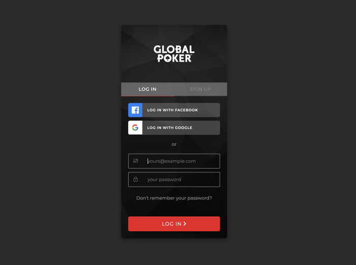 How to Sign Up, Login, and Play Global Poker