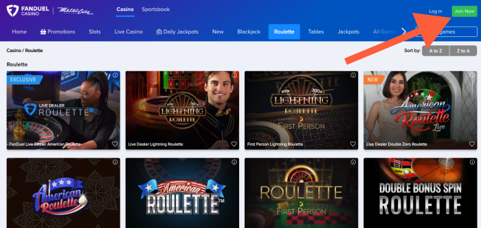 How to Join at FanDuel Casino