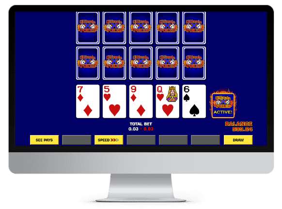 joker poker on computer screen