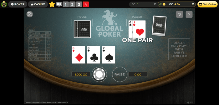 Casino Hold'em Global Poker