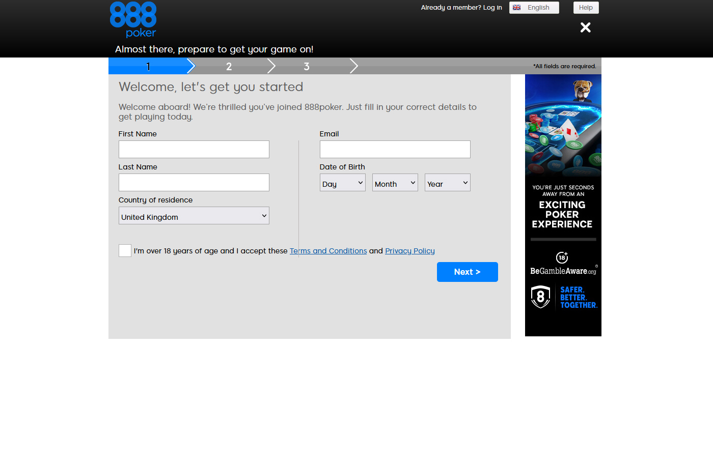 888 registration