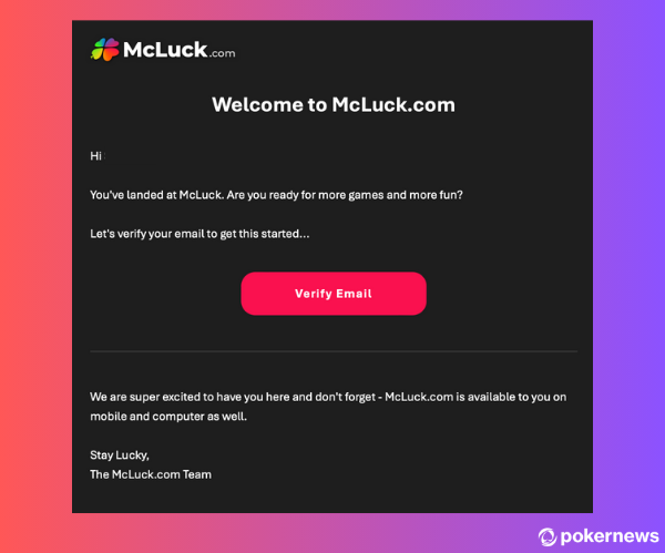 McLuck Email Verification