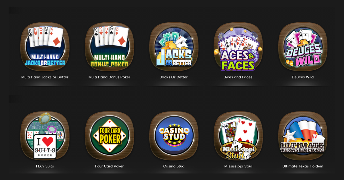 Video Poker Games at 888casino