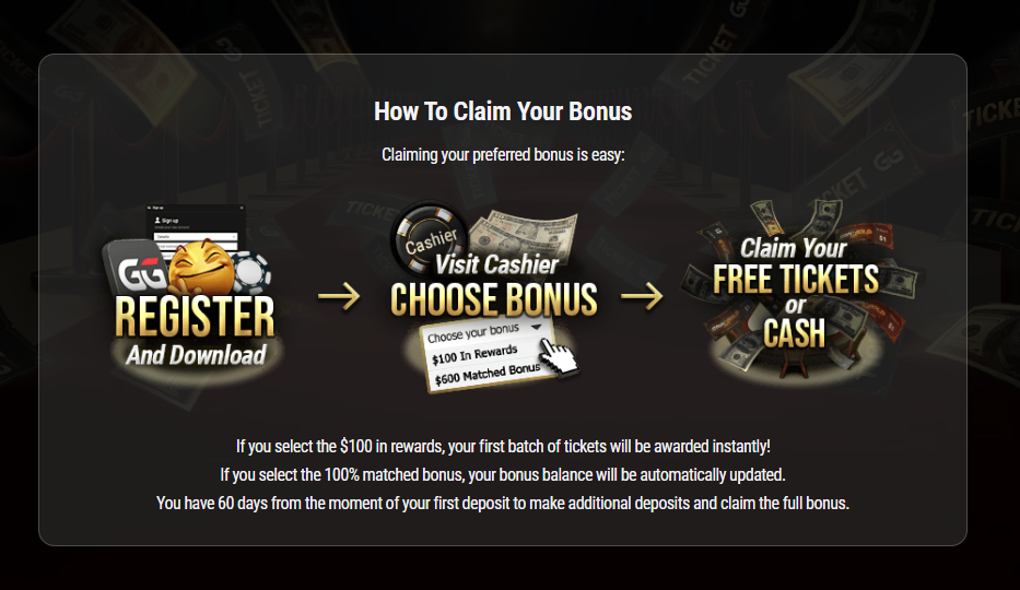 How to claim bonus GG