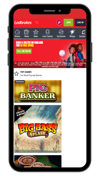 Ladbrokes Casino on Mobile