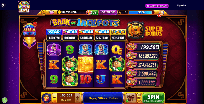 Play Bank of Jackpots at House of Fun