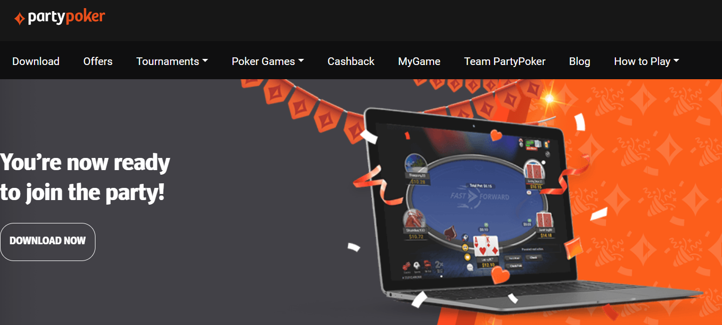 PartyPoker Ontario download button