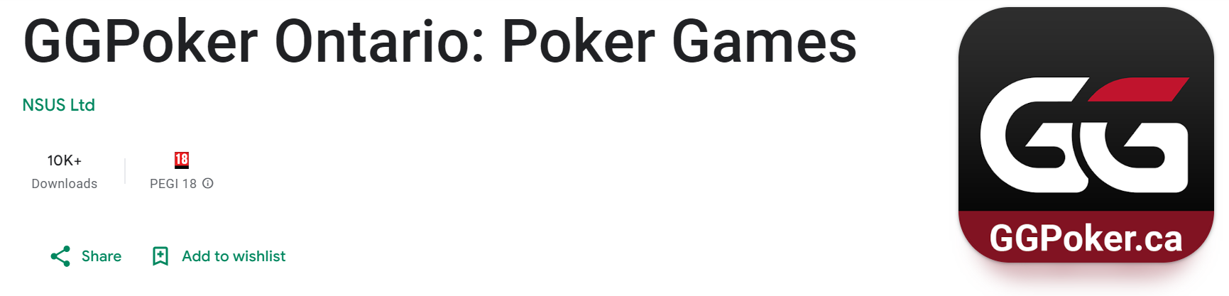 GG Poker Ontario Android App