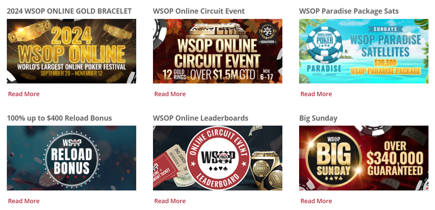 WSOP.com Nevada Bonuses & Promotions