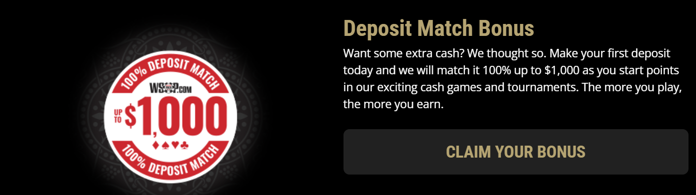 WSOP.com Match-Deposit Bonus