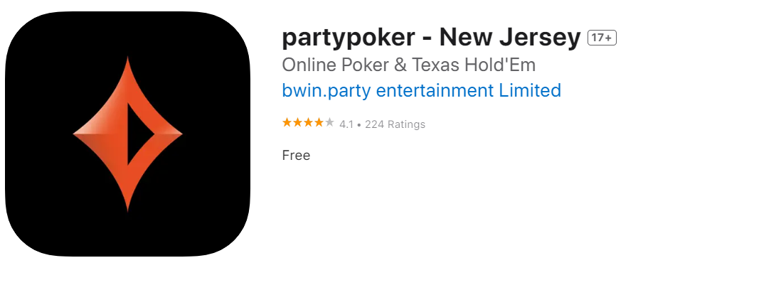 PartyPoker NJ - iOS