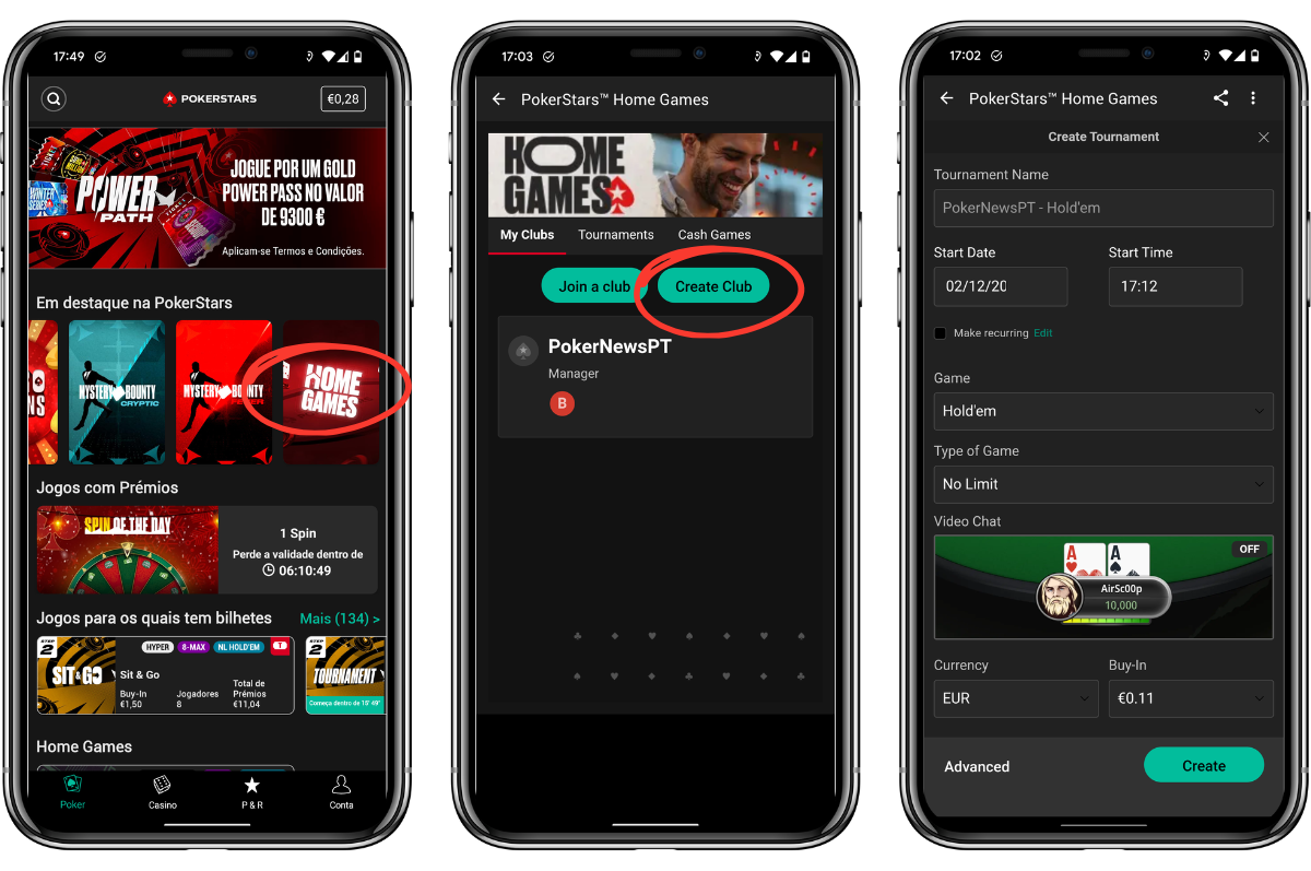 Home Games PokerStars App Portugal