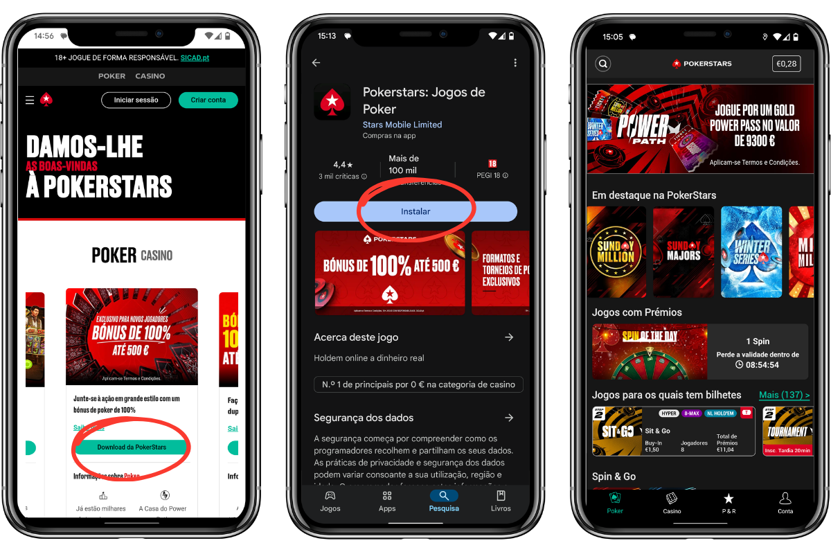 App Pokerstars Portugal Android