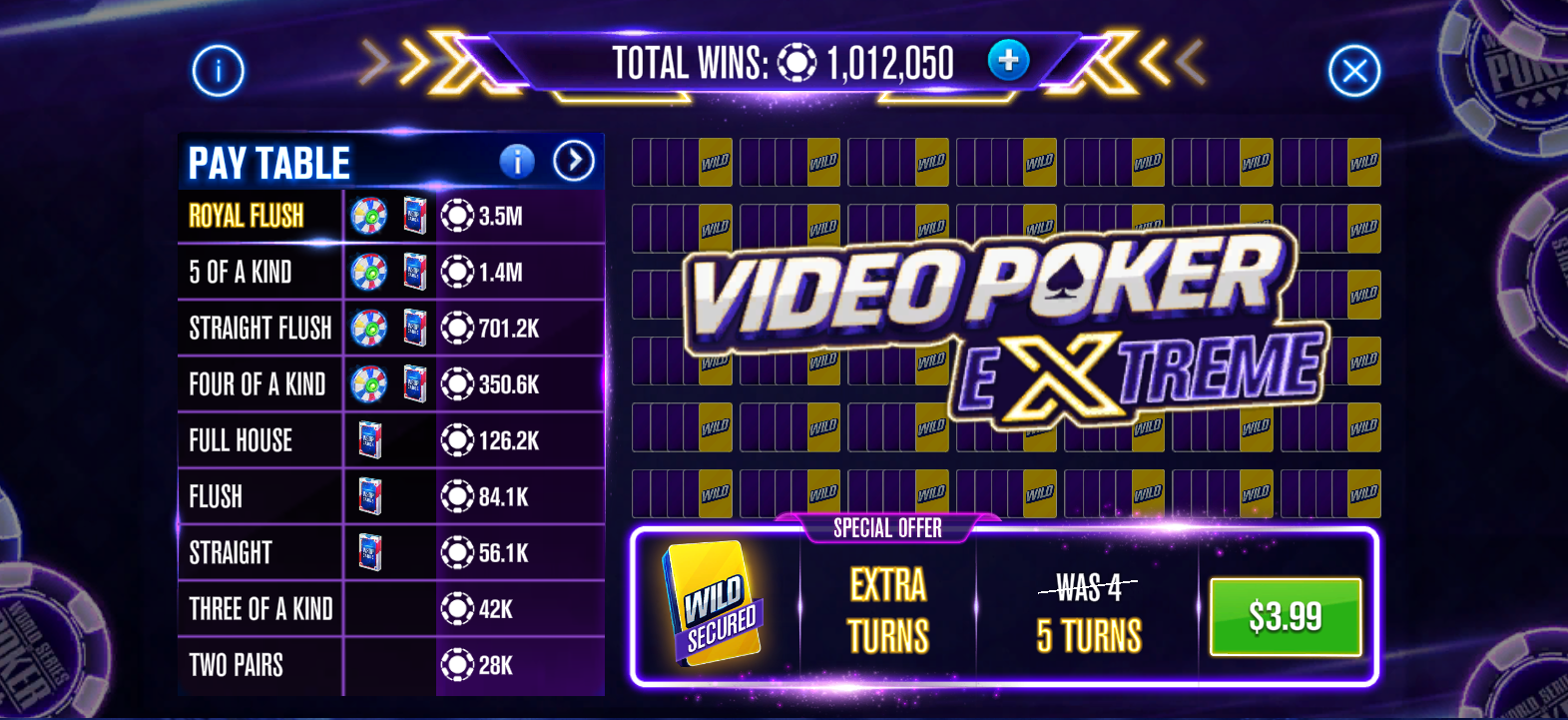 WSOP Video Poker Extreme,