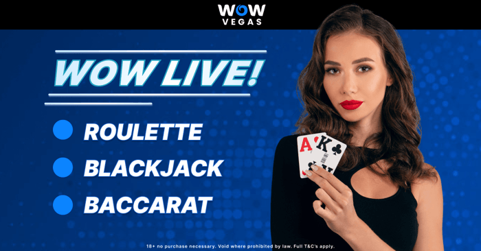 WOW Vegas: Blackjack, Roulette & Baccarat