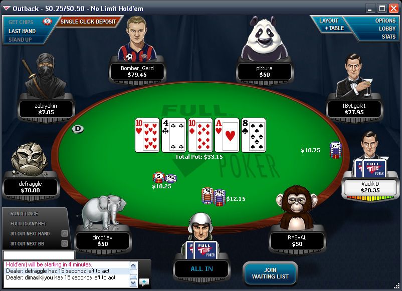 Full tilt poker real money usa online casino