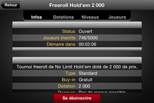 Poker game stats appear on the Winamax.fr lobby