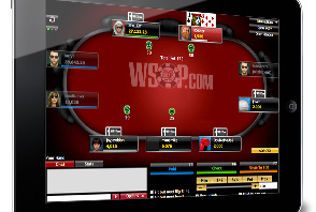 The WSOP.com NJ poker is played on the Ipad.