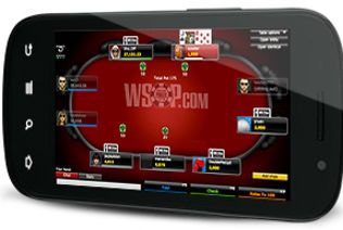The WSOP.com NJ poker game works on the android phone.